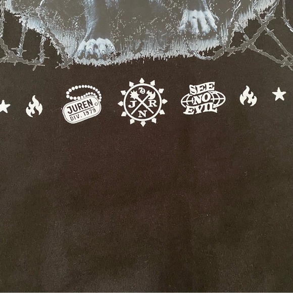 Men’s Underdog Printed Short Sleeve T-Shirt Black Juren Clothing Size 4XL - Picture 7 of 8